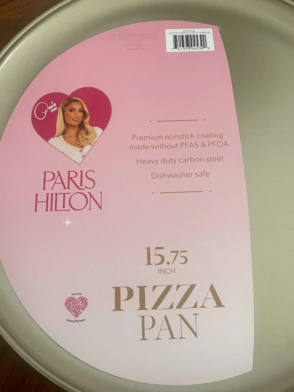 “That’s Hot” Paris Hilton Pizza Pan 🍕 Pink Kitchen Gift 15.75”